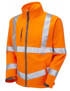 Leo Buckland Class 3 Softshell Jacket (SJ01-O) - Orange Clothing